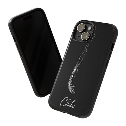 Chile Outline Phone Case – Minimal Country Map Tough Case (iPhone, Samsung, Pixel)
