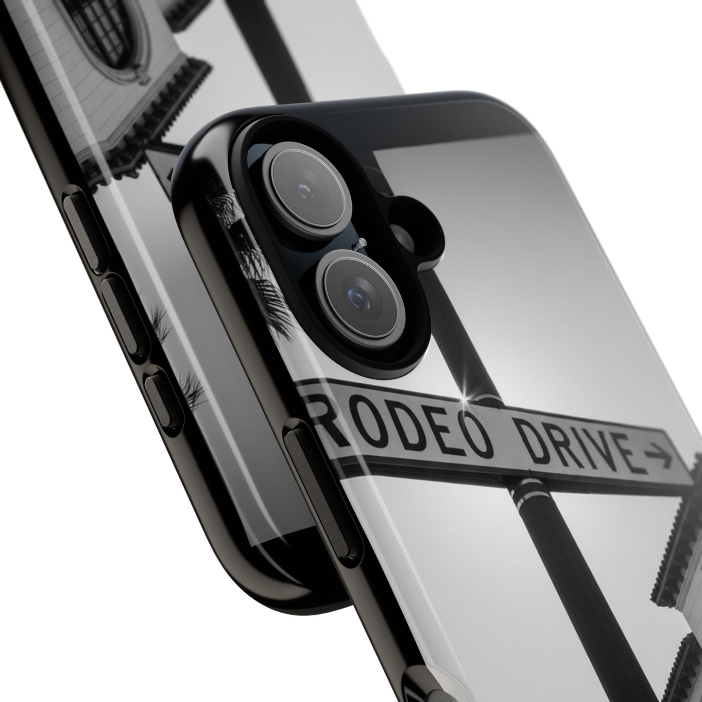 Rodeo Drive Phone Case | Los Angeles Aesthetic Black & White Photography | Luxury LA Street Tough Case for iPhone & Samsung