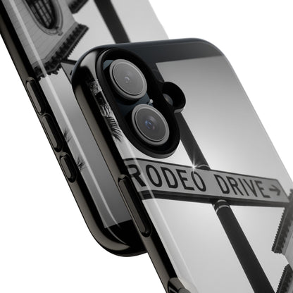 Rodeo Drive Phone Case | Los Angeles Aesthetic Black & White Photography | Luxury LA Street Tough Case for iPhone & Samsung
