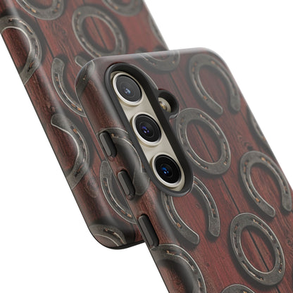 Rustic Horseshoe Western Phone Case – Cowboy Country Ranch Tough Case