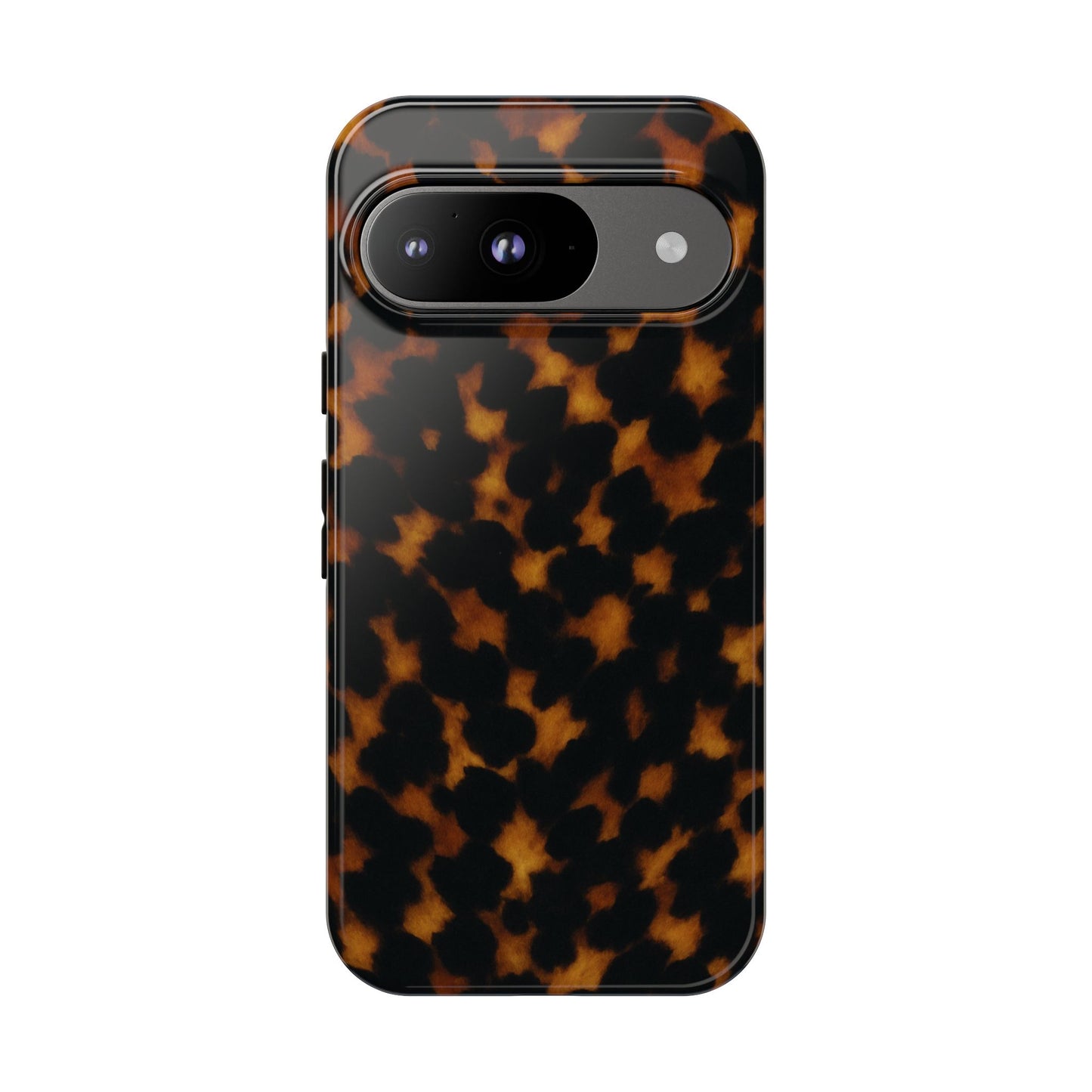 Tortoiseshell Pattern Tough Phone Case | Classic Leopard-Style Protective Cover