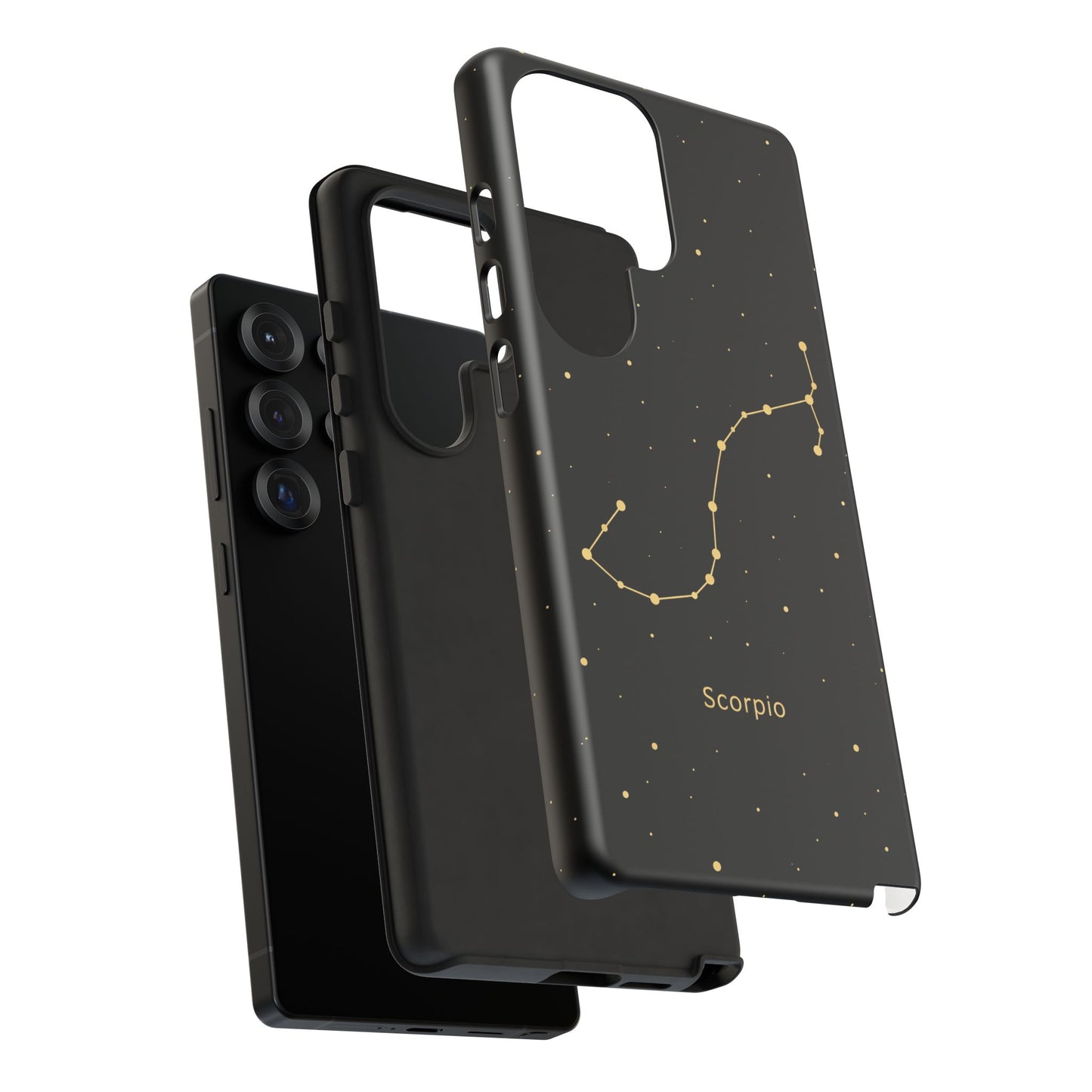 Scorpio Zodiac Constellation Phone Case – Luxe Gold Celestial Cover
