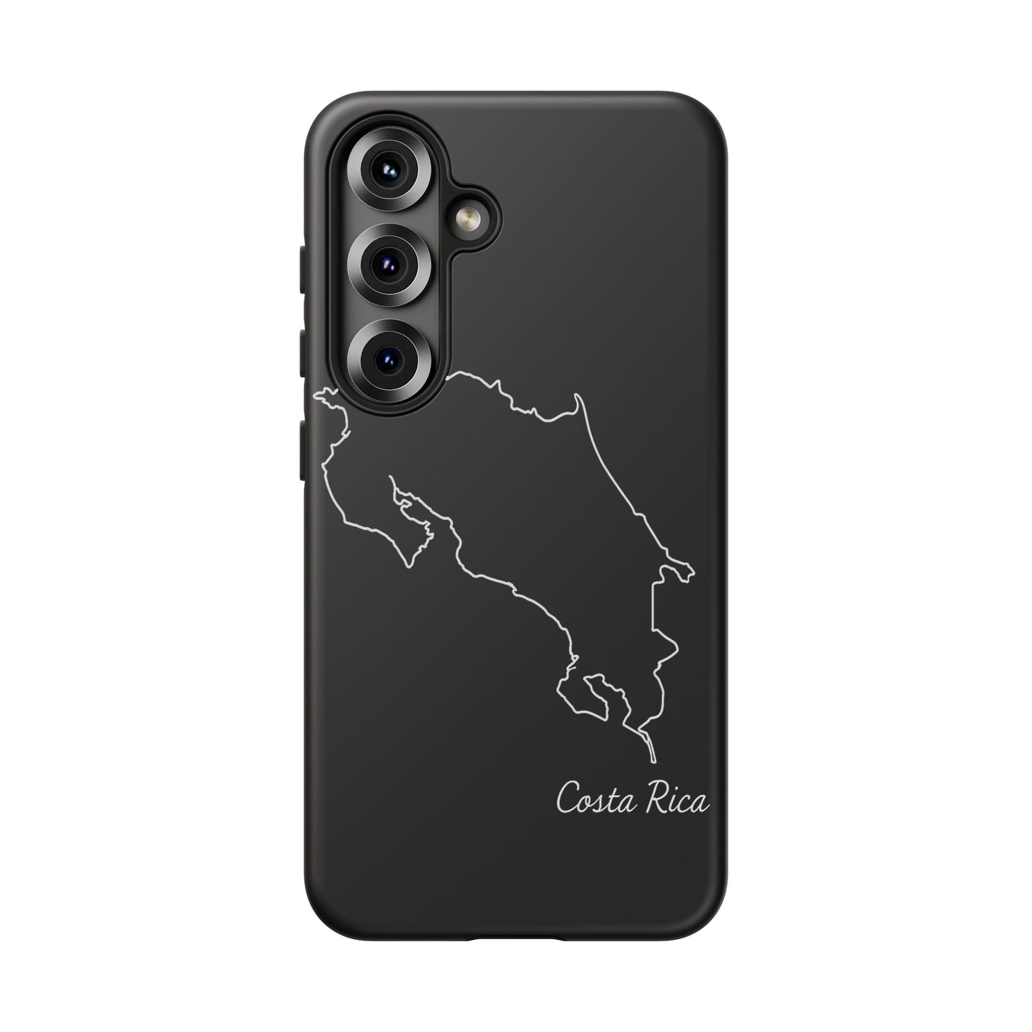 Costa Rica Outline Phone Case – Minimal Country Map Tough Case (iPhone, Samsung, Pixel)