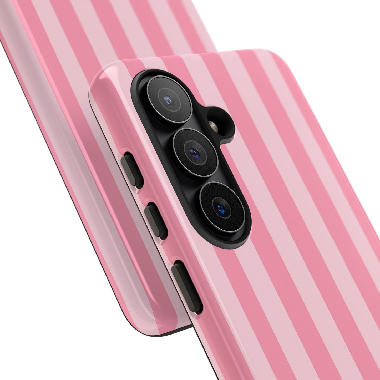 Pink Stripe Phone Case – Pastel Coquette Aesthetic Tough Protective Case