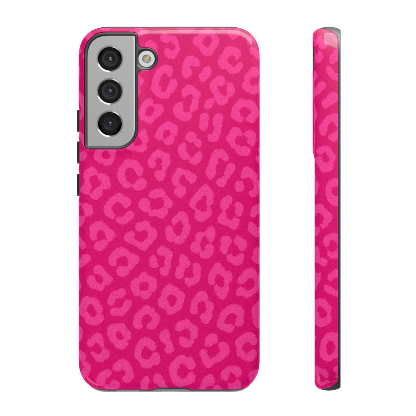 Hot Pink Leopard Phone Case – Bold Coquette Aesthetic Tough Case