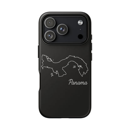 Panama Outline Phone Case – Minimal Country Map Tough Case (iPhone, Samsung, Pixel)