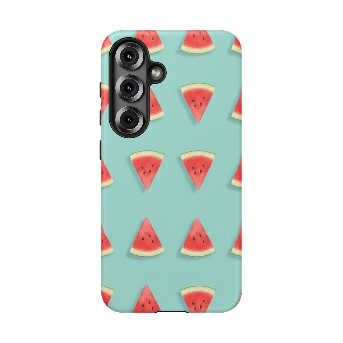 Watermelon Phone Case – Pastel Blue Summer Fruit Tough Case (iPhone, Samsung, Pixel)