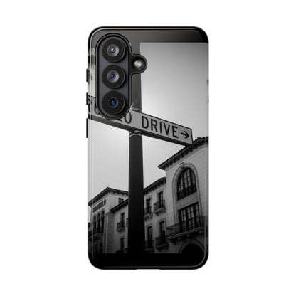 Rodeo Drive Phone Case | Los Angeles Aesthetic Black & White Photography | Luxury LA Street Tough Case for iPhone & Samsung
