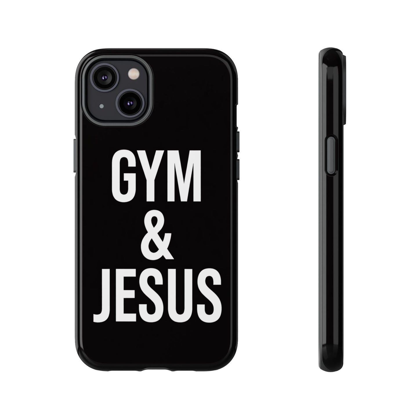 Gym & Jesus Phone Case Christian Faith Workout Gym Motivation Case