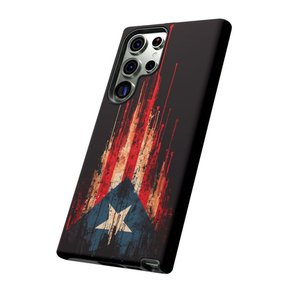 Puerto Rico Flag Phone Case | Distressed Puerto Rican Flag Tough Case | Boricua Pride Protective iPhone Samsung Cover