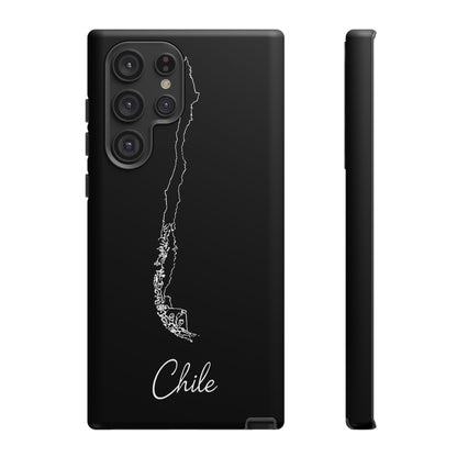 Chile Outline Phone Case – Minimal Country Map Tough Case (iPhone, Samsung, Pixel)