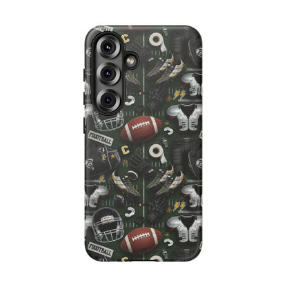 Football Pattern Phone Case – Sports Fan Tough Protective Game Day Case