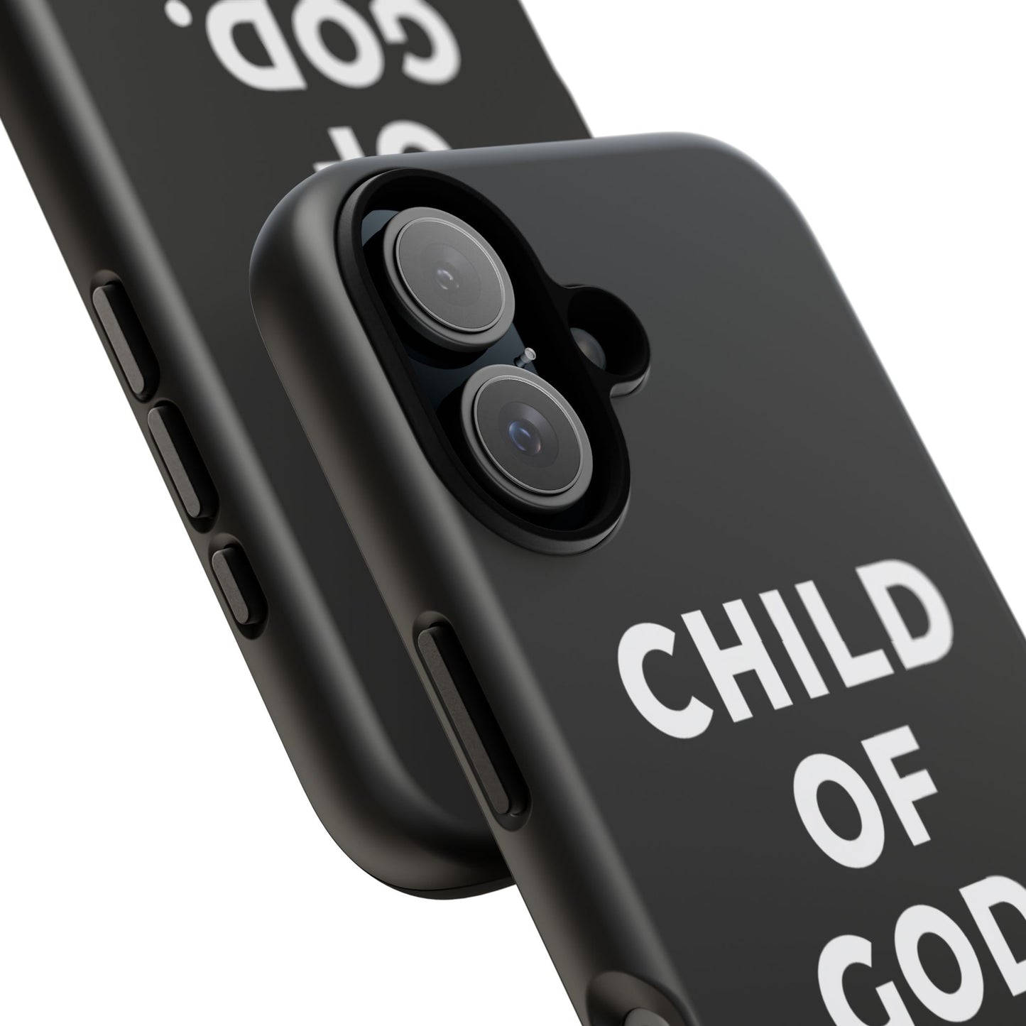 Child of God Phone Case Christian Black Aesthetic Cross Tough Cover