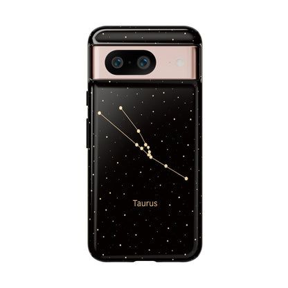 Taurus Zodiac Constellation Phone Case – Luxe Gold Celestial Cover