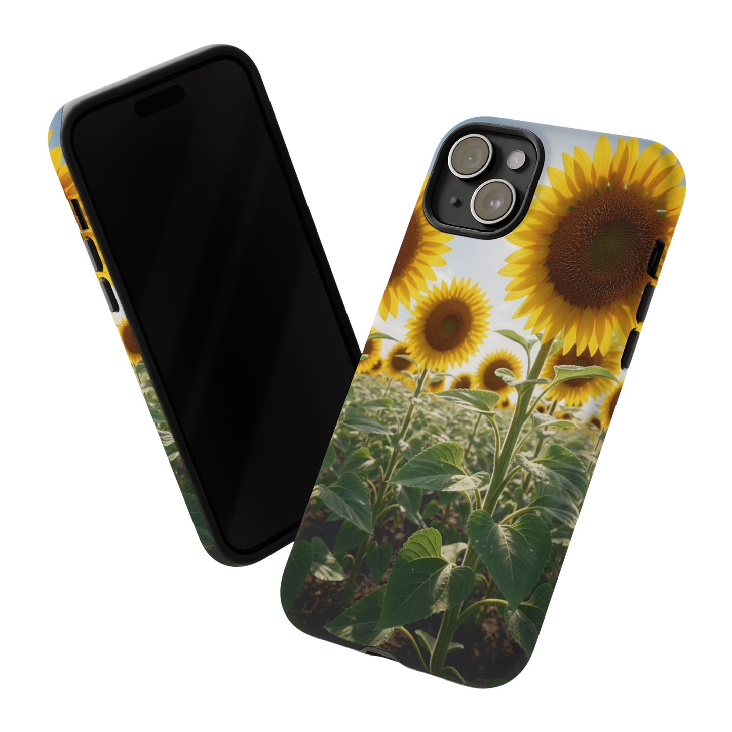 Sunflower Field Phone Case | Golden Hour Floral Aesthetic | Bright Summer Tough Case