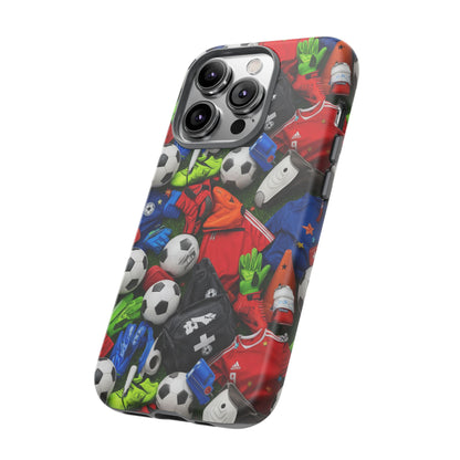 Soccer Ball Pattern Phone Case – Sports Fan Tough Protective Game Day Case