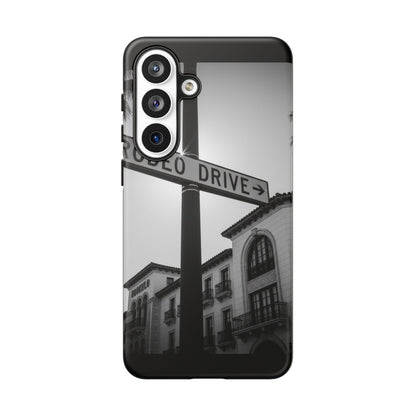 Rodeo Drive Phone Case | Los Angeles Aesthetic Black & White Photography | Luxury LA Street Tough Case for iPhone & Samsung