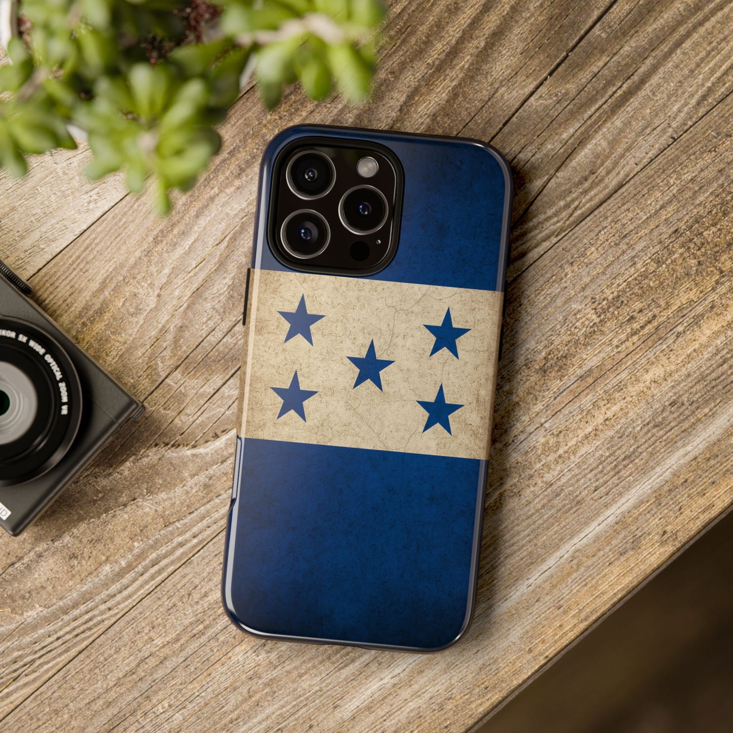 Honduras Flag Phone Case | Vintage Honduran Flag iPhone & Samsung Tough Protective Case