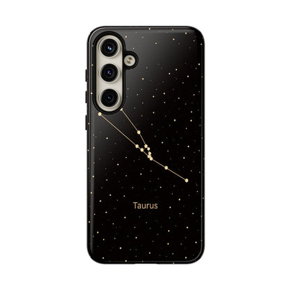 Taurus Zodiac Constellation Phone Case – Luxe Gold Celestial Cover