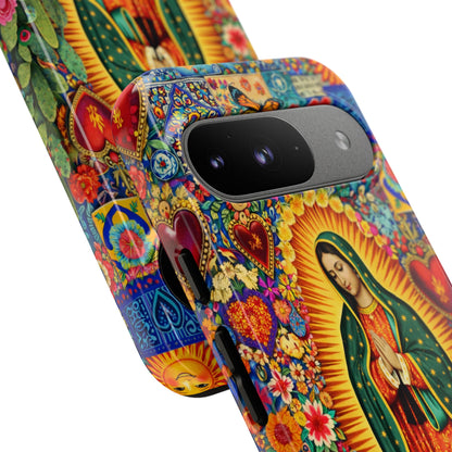 Virgin Mary Guadalupe Phone Case Mexican Folk Art Tough Cover iPhone Samsung