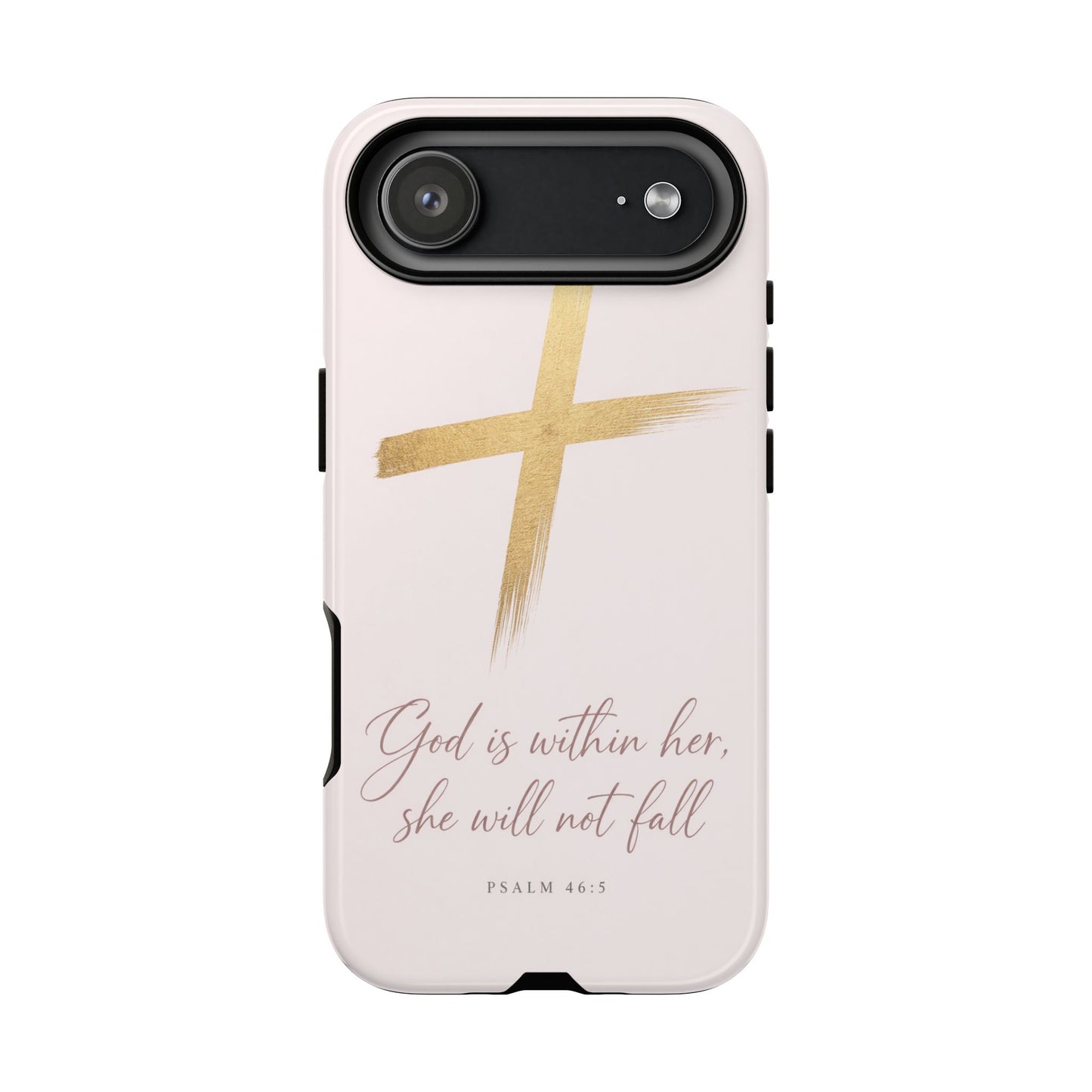 Psalm 46:5 God Is Within Her Christian Cross Phone Case Faith Gift