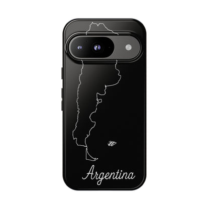 Argentina Outline Phone Case – Minimal Country Map Tough Case (iPhone, Samsung, Pixel)