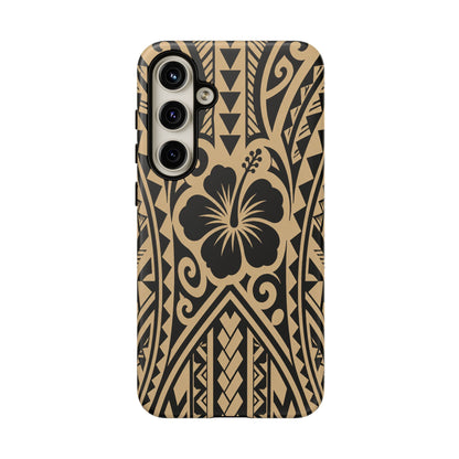 Polynesian Tribal Hawaiin Hibiscus Phone Case for iPhone Samsung Galaxy