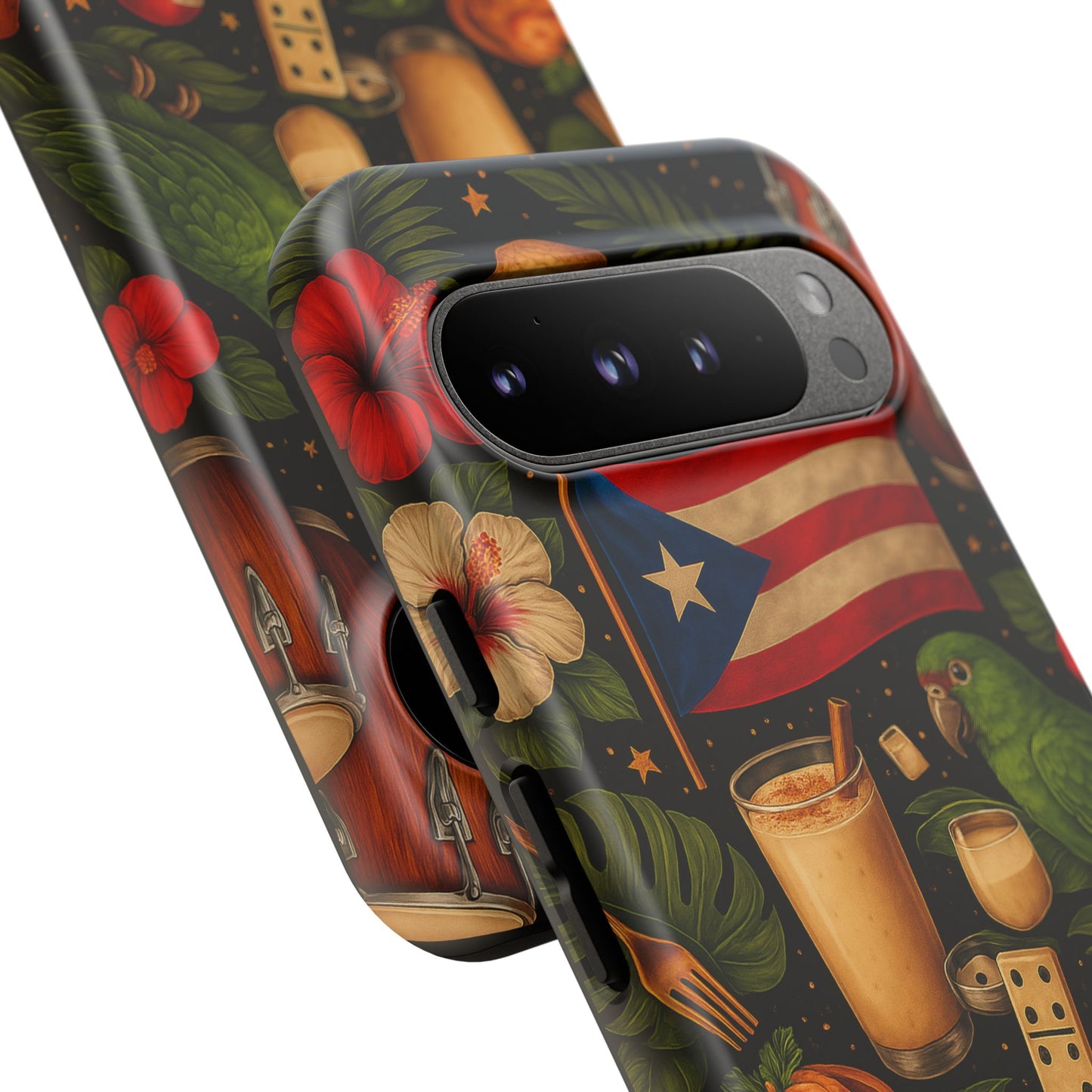 Puerto Rican Culture Phone Case | Boricua Icons Caribbean Aesthetic Tough Protective Case
