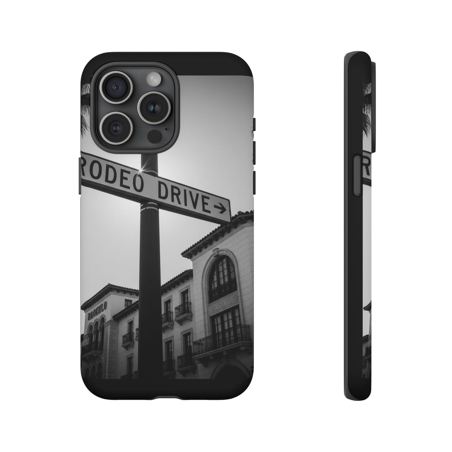 Rodeo Drive Phone Case | Los Angeles Aesthetic Black & White Photography | Luxury LA Street Tough Case for iPhone & Samsung