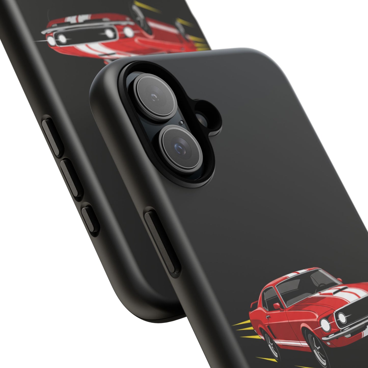 Red Muscle Car Phone Case – Classic Car Racing Tough Protective Case