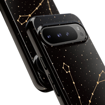 Pisces Zodiac Constellation Phone Case – Luxe Gold Celestial Cover
