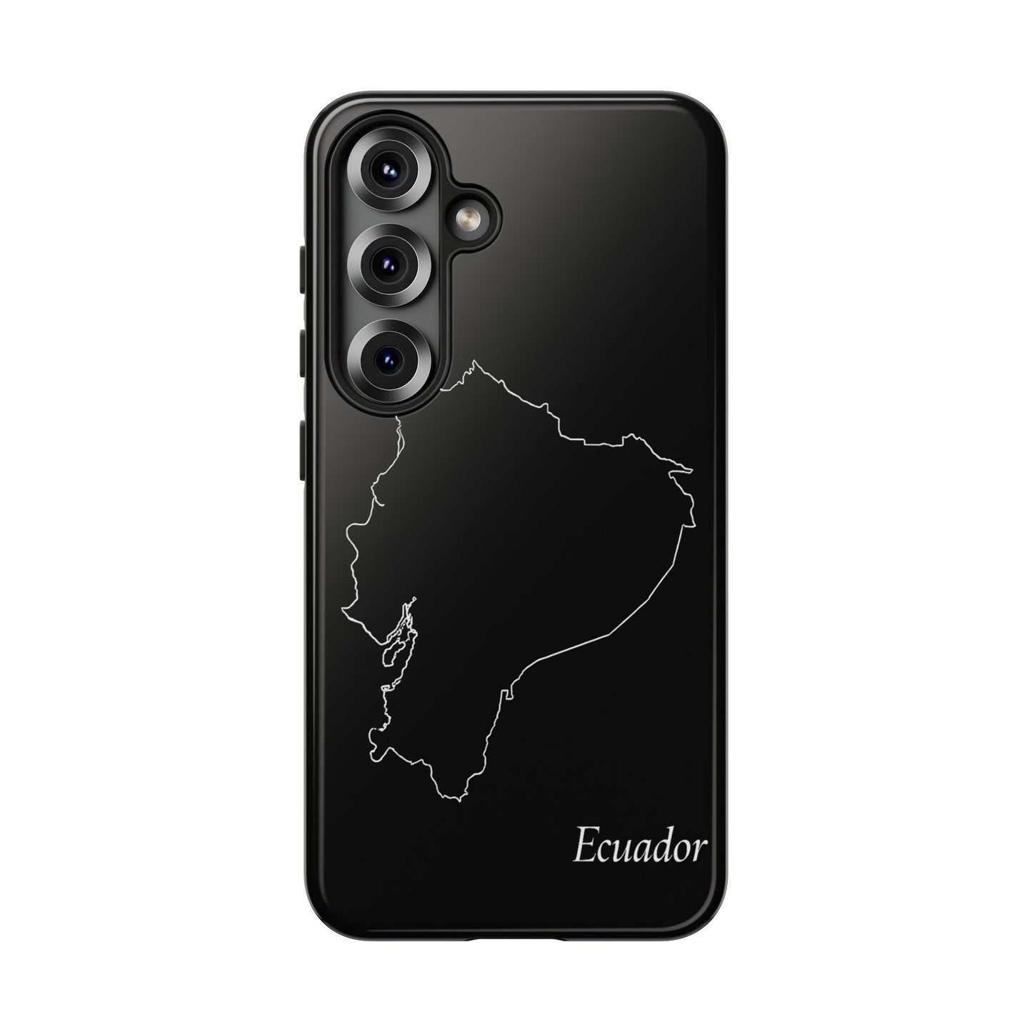 Ecuador Outline Phone Case – Minimal Country Map Tough Case (iPhone, Samsung, Pixel)