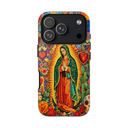Virgin Mary Guadalupe Phone Case Mexican Folk Art Tough Cover iPhone Samsung