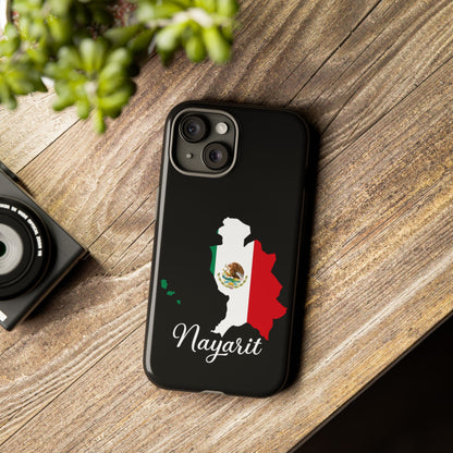Nayarit Mexico Flag Map Phone Case | Mexican American Pride Tough Case for iPhone & Samsung