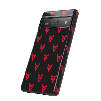Mazatlán Bull Phone Case – Black Red Streetwear Tough Shockproof Cover