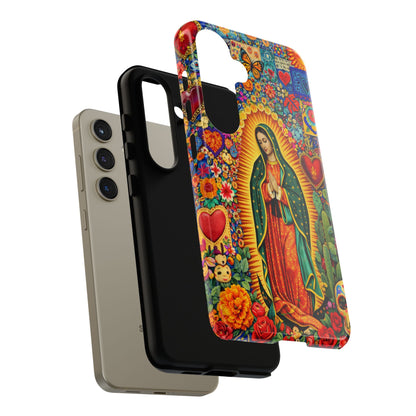 Virgin Mary Guadalupe Phone Case Mexican Folk Art Tough Cover iPhone Samsung