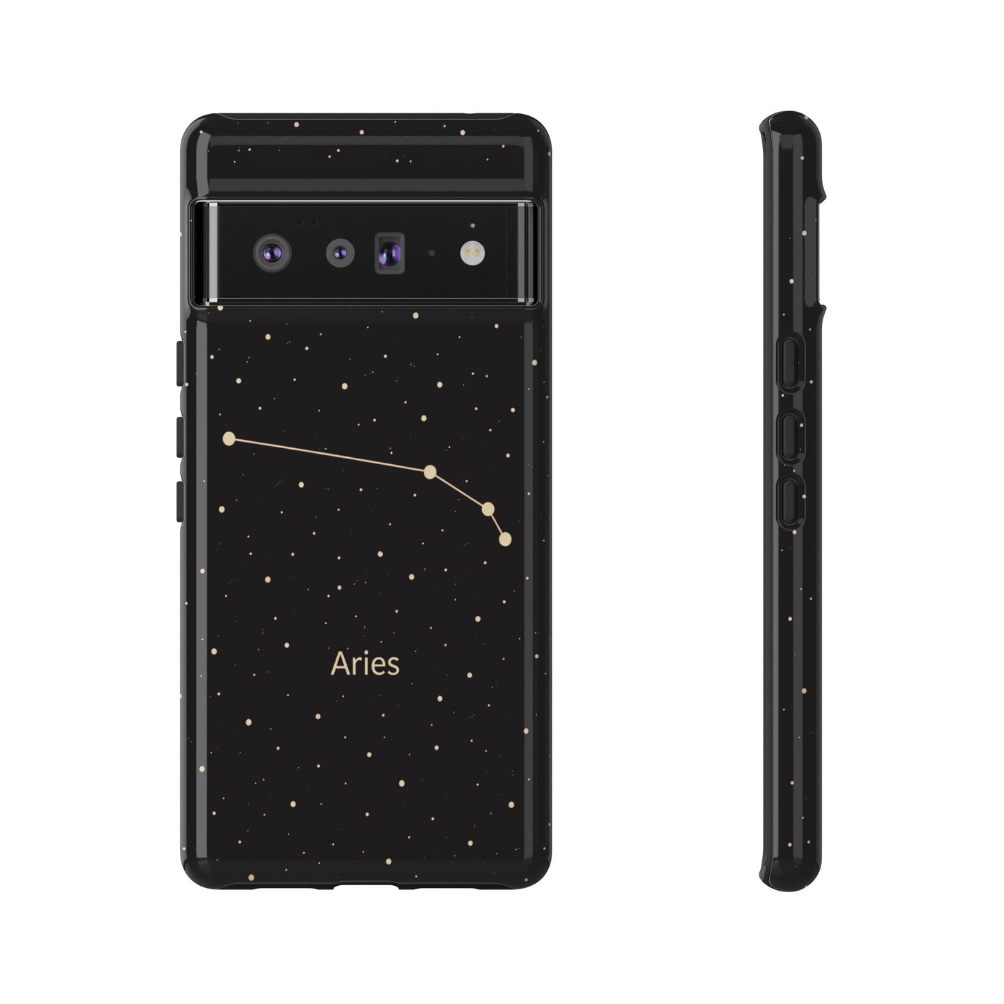 Aries Zodiac Constellation Phone Case – Luxe Gold Celestial Cover