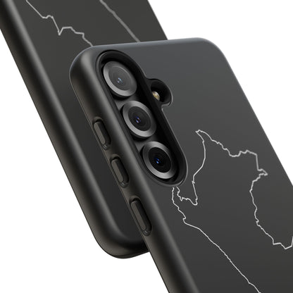 Peru Outline Phone Case – Minimal Country Map Tough Case (iPhone, Samsung, Pixel)