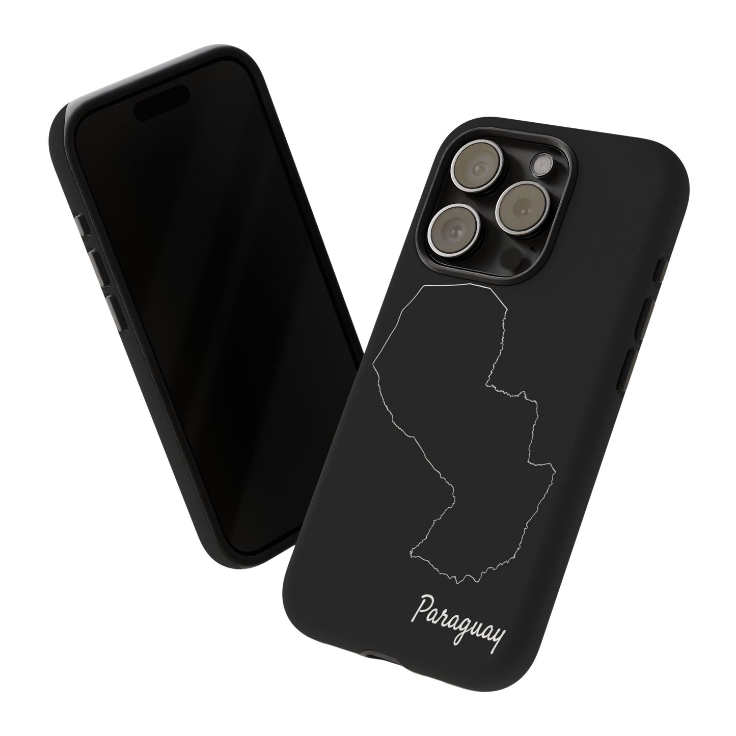 Paraguay Outline Phone Case – Minimal Country Map Tough Case (iPhone, Samsung, Pixel)