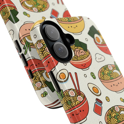 Kawaii Ramen Phone Case – Cute Japanese Food Pattern | Noodle Bowl Aesthetic Case