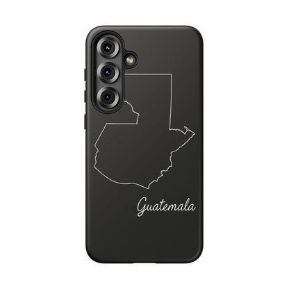 Guatemala Outline Phone Case – Minimal Country Map Tough Case (iPhone, Samsung, Pixel)