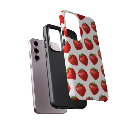 Cute Strawberry Phone Case – Aesthetic Fruit Pattern Protective Cover for Iphone, Samsung Galaxy and Pixel