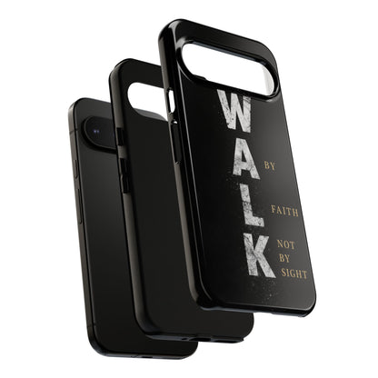 Walk by Faith Not by Sight Christian Phone Case Bible Verse Faith Cover