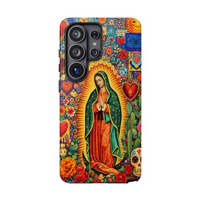 Virgin Mary Guadalupe Phone Case Mexican Folk Art Tough Cover iPhone Samsung