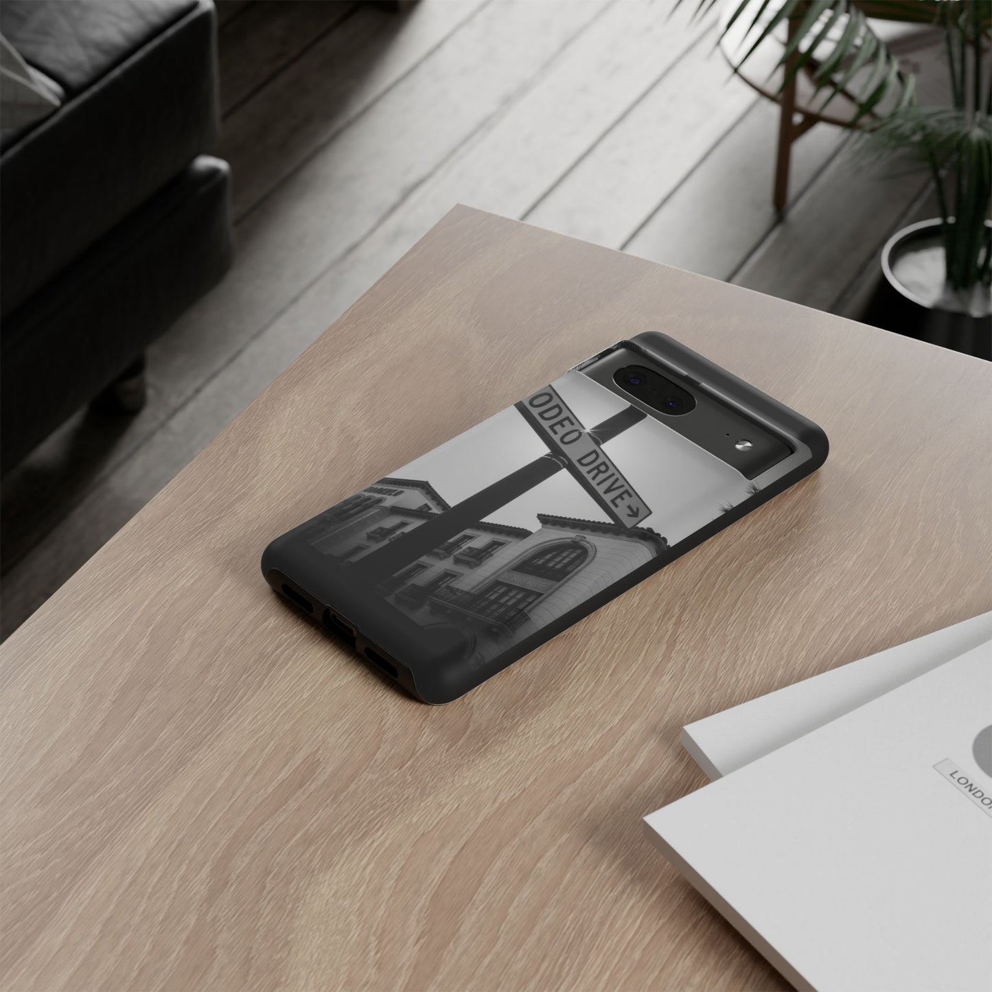 Rodeo Drive Phone Case | Los Angeles Aesthetic Black & White Photography | Luxury LA Street Tough Case for iPhone & Samsung
