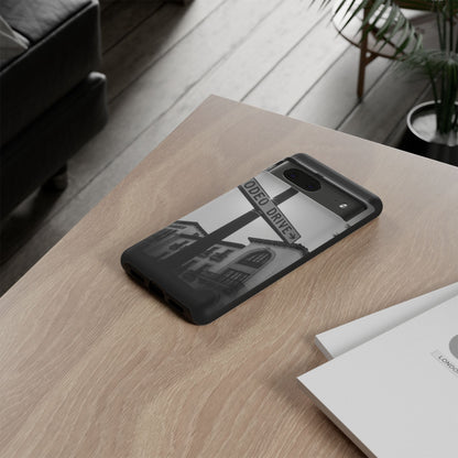 Rodeo Drive Phone Case | Los Angeles Aesthetic Black & White Photography | Luxury LA Street Tough Case for iPhone & Samsung