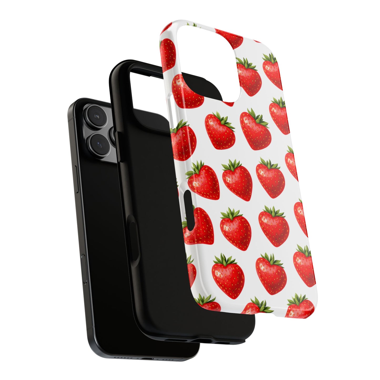 Cute Strawberry Phone Case – Aesthetic Fruit Pattern Protective Cover for Iphone, Samsung Galaxy and Pixel
