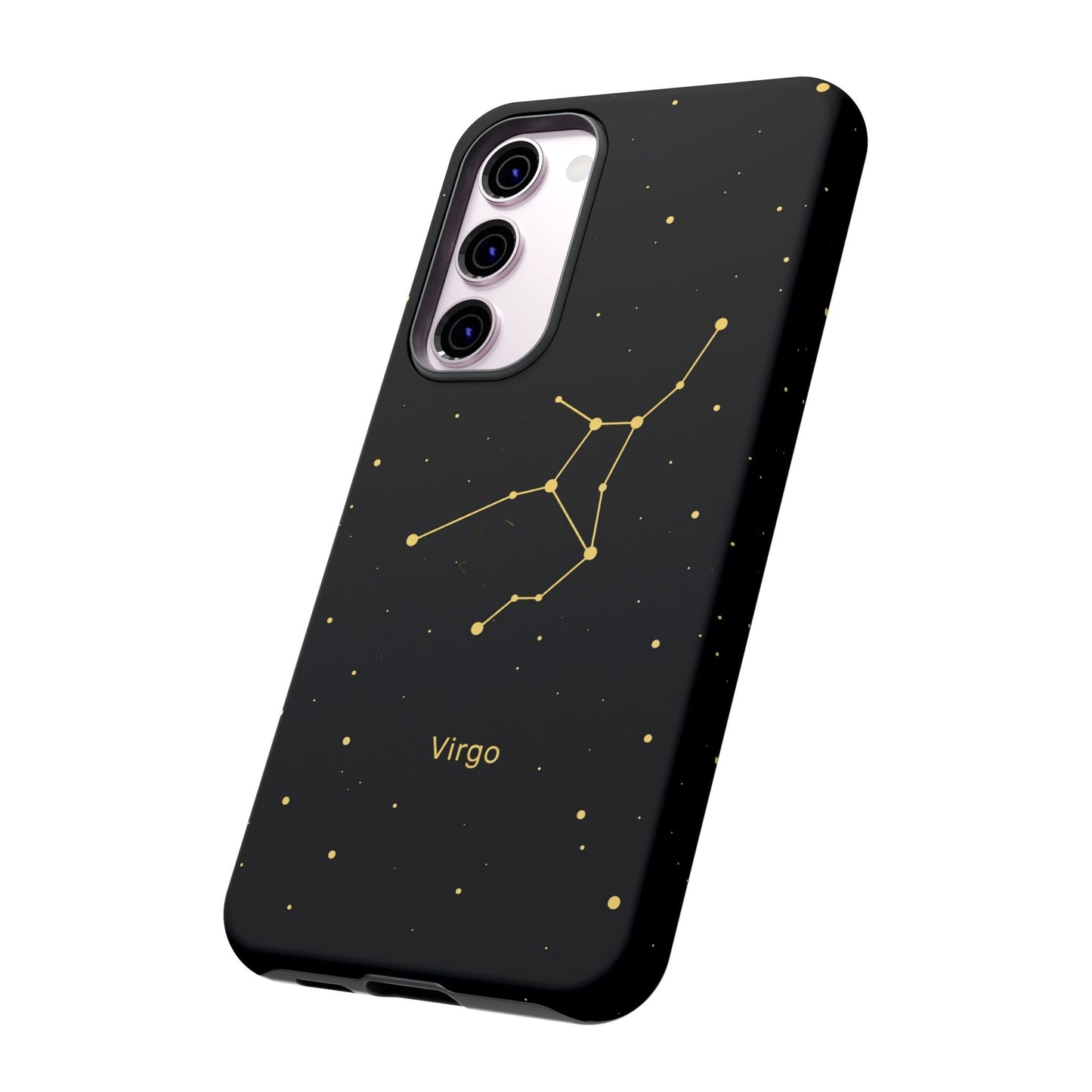 Virgo Zodiac Constellation Phone Case – Luxe Gold Celestial Cover