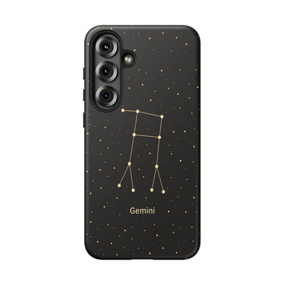 Gemini Zodiac Constellation Phone Case – Luxe Gold Celestial Cover