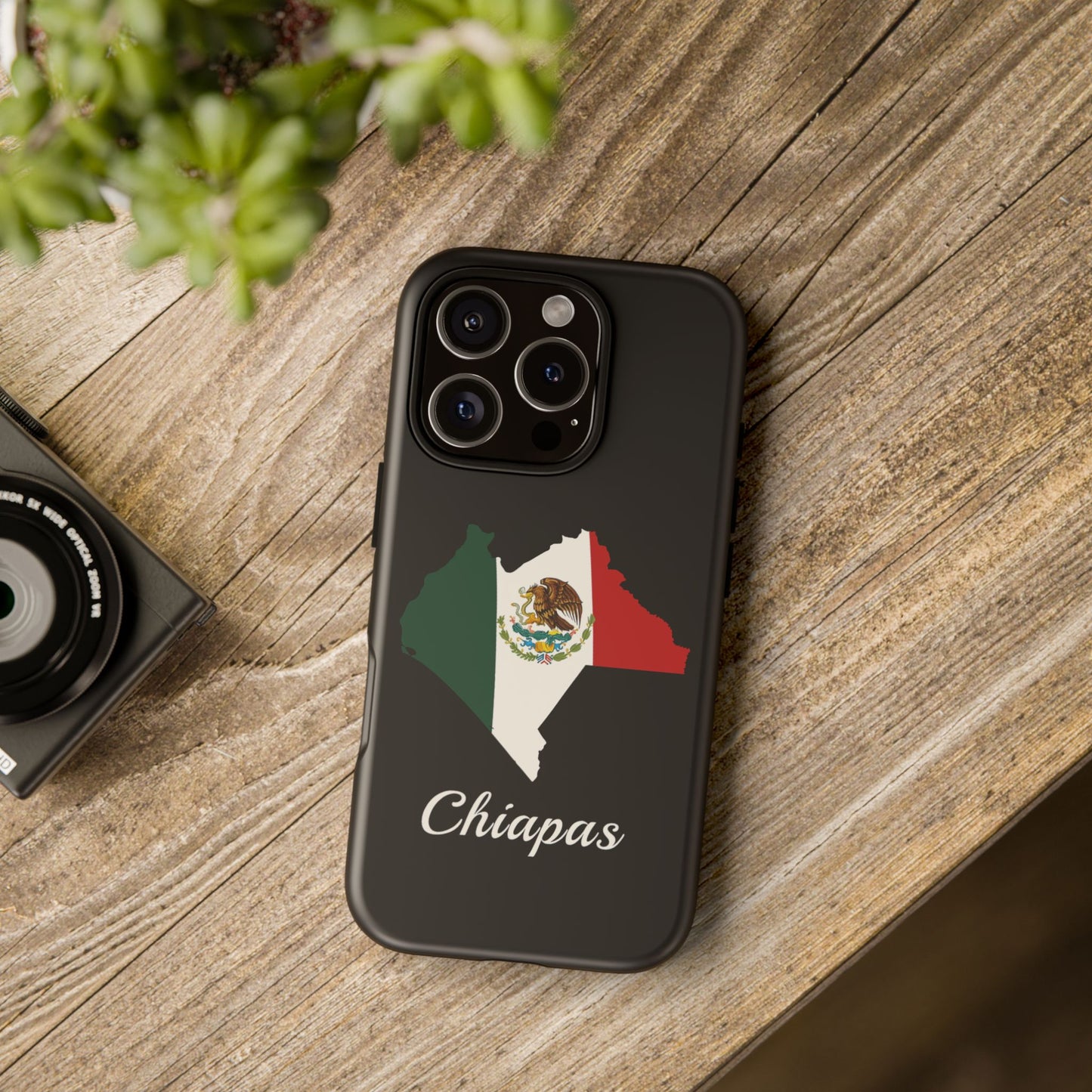 Chiapas Mexico Flag Map Phone Case | Mexican American Pride Tough Case for iPhone & Samsung